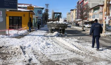 Erciş Belediyesinden kar seferberliği