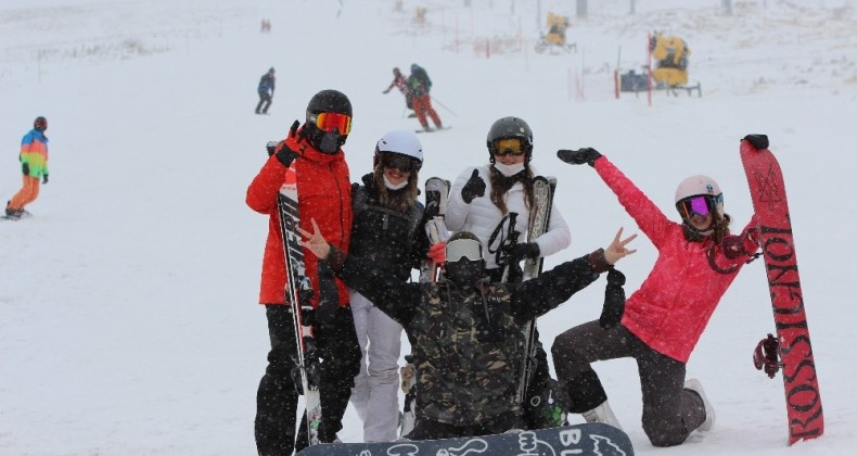 Erciyes’te kayak sezonu açıldı