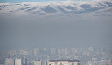 Erzurum’da hava kirliliği siyah bulutlar oluşturdu