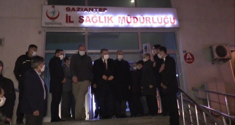Gaziantep’te incelemelerde bulunan bakanlar kentten ayrıldı