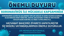 Kayseri Hayvanat Bahçesi ziyarete kapatıldı