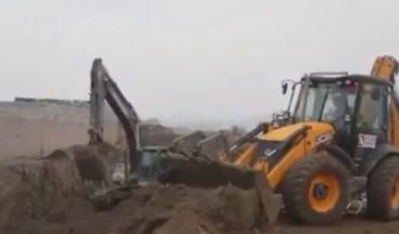 Iğdır’da başlatılan kanalizasyon ana kollektör hattı çalışmaları devam ediyor