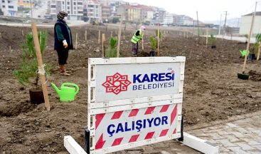 Karesi’de fidanlar toprakla buluşuyor
