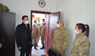 Kaymakam Çelik, jandarma ve emniyete ziyarette bulundu