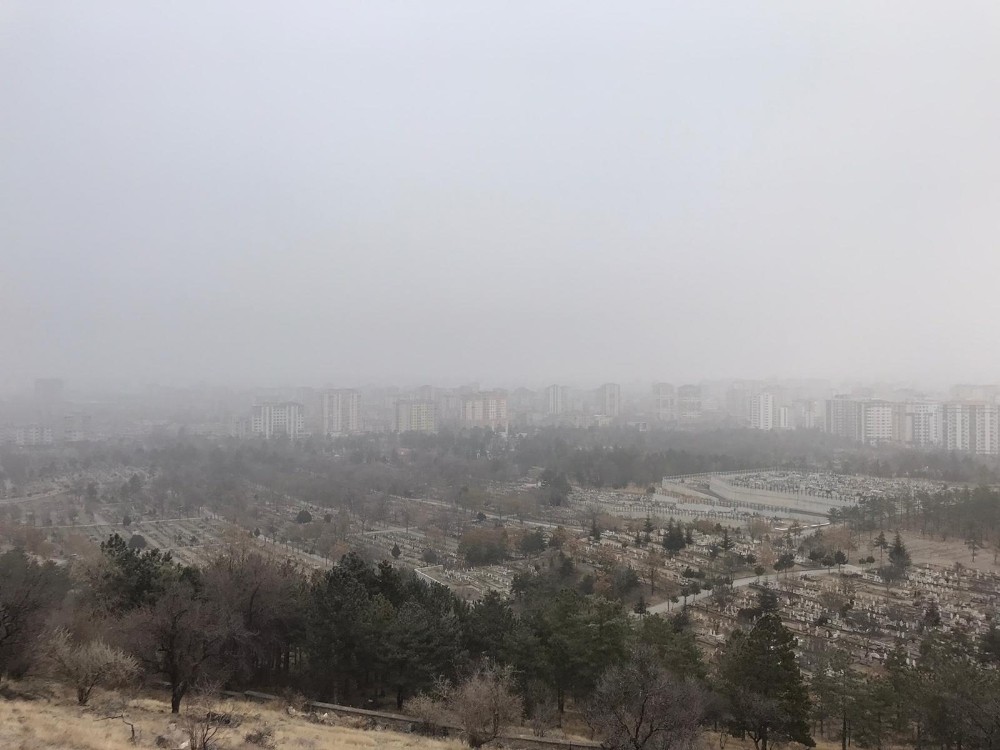 Kayseri’de hava sisli