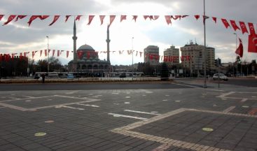 Kayseri’de sokağa çıkma kısıtlamasında sessizlik hakim