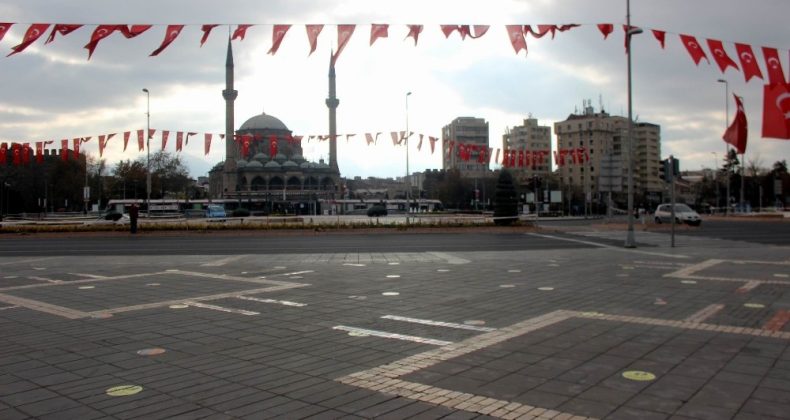 Kayseri’de sokağa çıkma kısıtlamasında sessizlik hakim