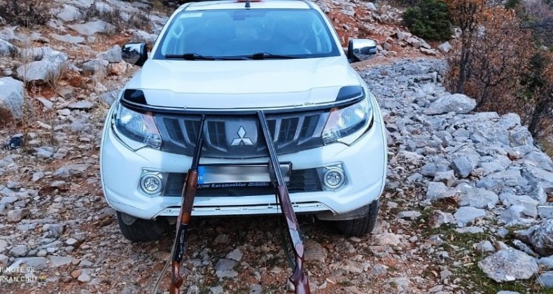 Konya’da Kısıtlamada Keçi Avı Yapmak İsteyen 2 Kişi Yakalandı