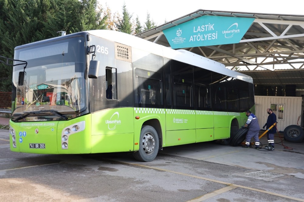 Kocaeli’de halk otobüsleri kışa hazır