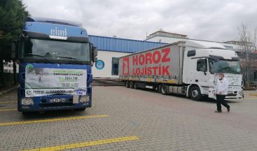 Kocaeli’den Suriye’ye 2 tır yardım malzemesi gönderildi