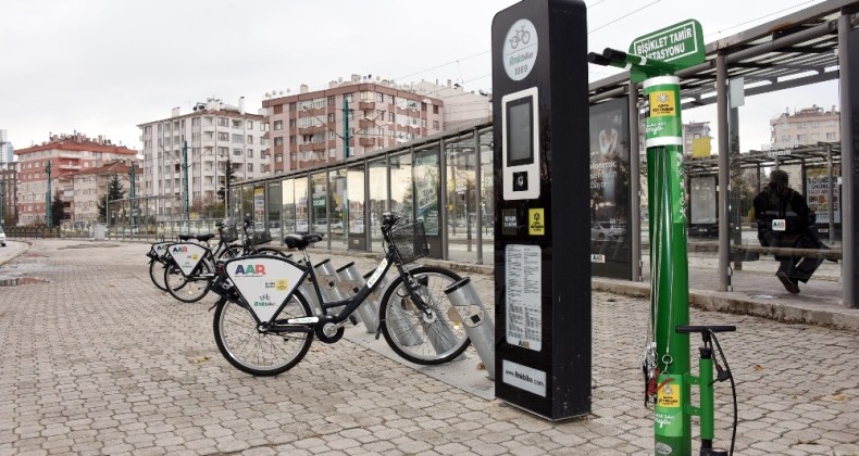 Konya’da bisiklet tamir istasyonlarının sayısı artırıldı