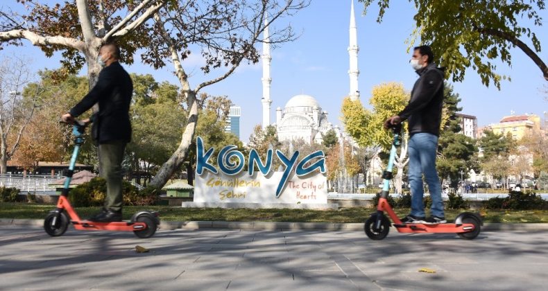 Konya’da elektrikli scooter dönemi