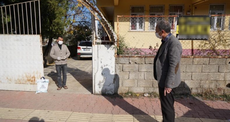 Korona virüse yakalanan personele gıda paketi