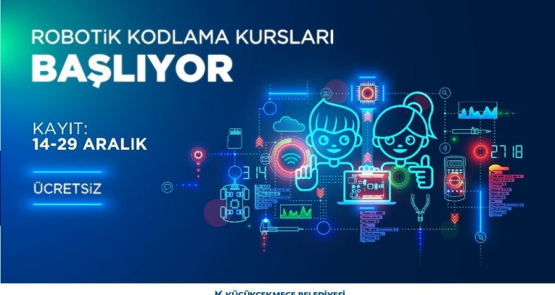 Küçükçekmece Belediyesi’nden sertifikalı robotik kodlama eğitimi