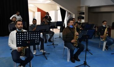 Kuşadası Belediye bandosu ile kent orkestrasına yeni stüdyo