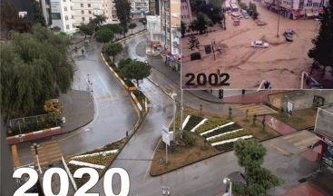 Kuşadası sağanak yağmura teslim olmadı