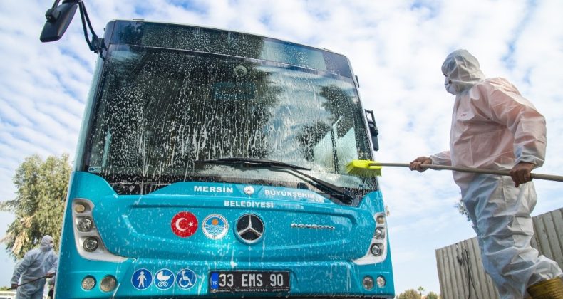 Mersin Büyükşehir Belediyesi 9 ayda 12 bin dezenfeksiyon işlemi yaptı