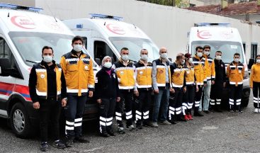 Mersin’e gönderilen 3 adet yeni doğan ambulansı hizmete girdi