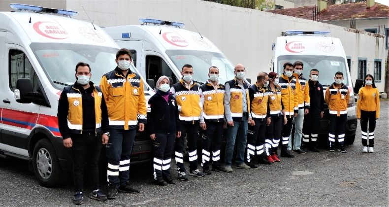 Mersin’e gönderilen 3 adet yeni doğan ambulansı hizmete girdi