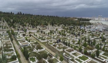 Mezarlıklara 50 bin çiçek dikildi