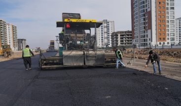 Mezopotamya Caddesi’nde asfalt çalışmaları başladı
