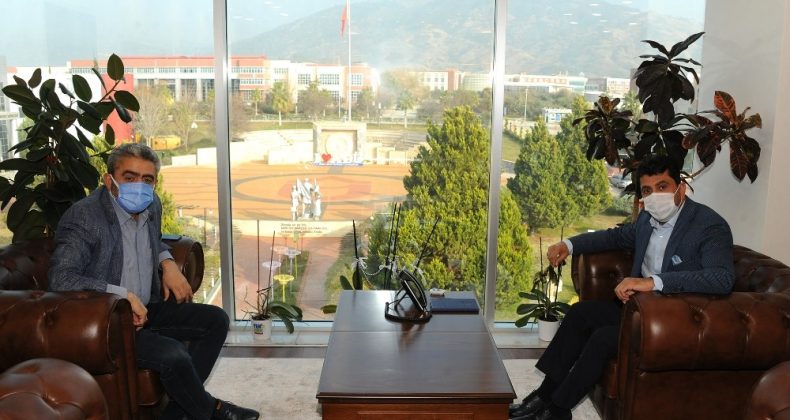 MHP Aydın İl Başkanı Alıcık, Rektör Aldemir ile görüştü