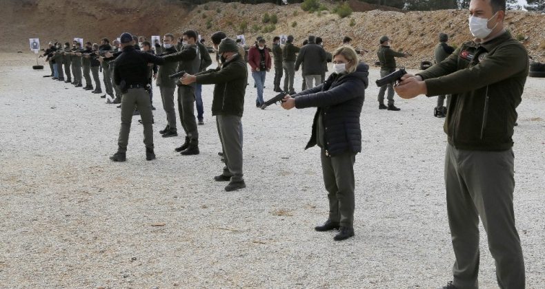 Muğla’da ormancılara silah eğitimi