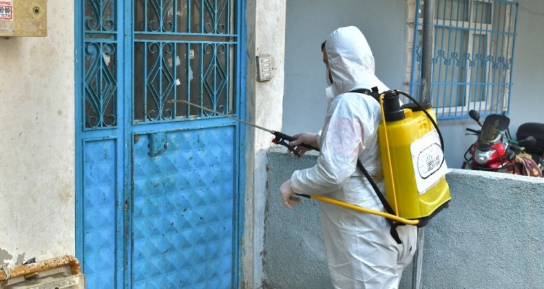 Müzikli sokak dezenfeksiyonu