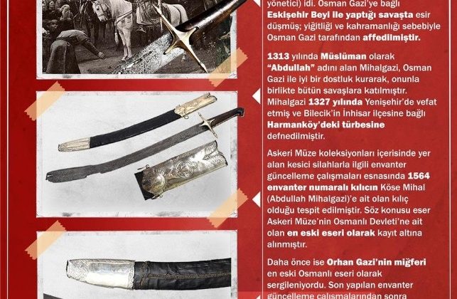 Osmanlı Devleti’ne ait bilinen en eski eser, Harbiye Askeri Müze ve Kültür Sitesi’nde