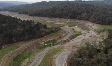 Elmalı Barajında korkutan görüntü: suların 4’te 3’ü çekildi