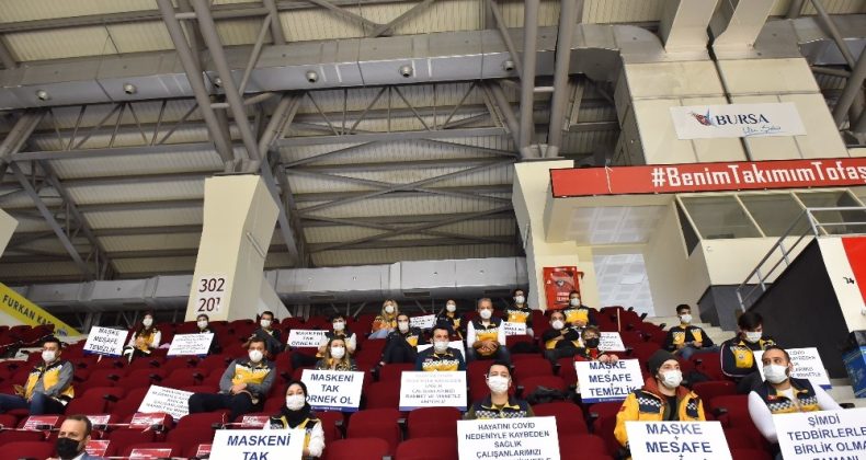 Sağlıkçılara moral desteği