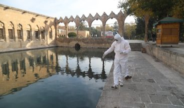 Şanlıurfa’da boş kalan tarihi mekanlar ilaçlandı