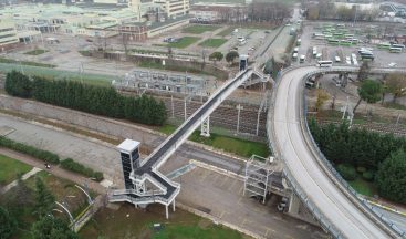 Seka Park Bilim Merkezi yaya üst geçidi tamamlandı