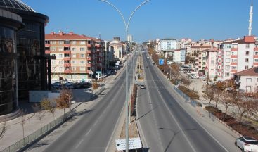 Sessizliğe bürünen Bilecik havadan görüntülendi