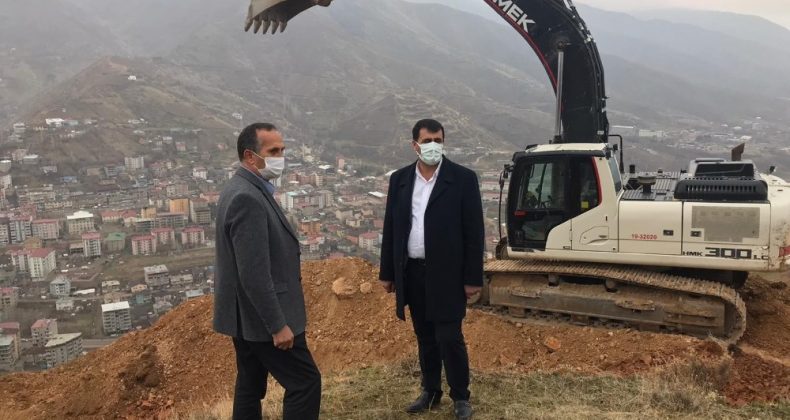 ‘Seyir Tepesi’ yapılacak Efkar Dağı’nda yol çalışması