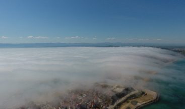 Sinop’a sis çöktü, kartpostallık görüntü ortaya çıktı