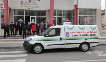 Sivas Belediyesinden Cem Vakfına Cenaze Nakil Aracı