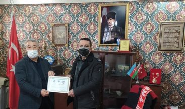 TADDEF’ten Taşkınsu’ya teşekkür belgesi