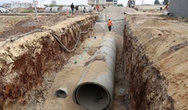 Taşkınları karşı yağmurlama hatları döşeniyor