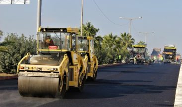 Turgut Özal Bulvarında asfalt çalışması devam ediyor