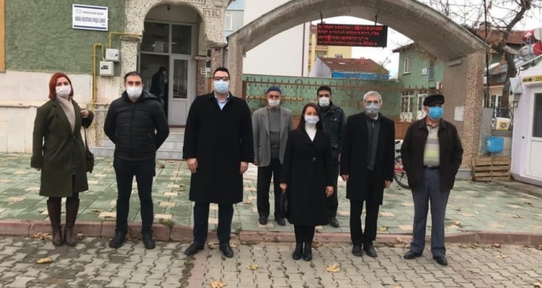 Vakıflar Bölge Müdürü Emek, Kara Mustafa Paşa Camii’nde incelemelerde bulundu