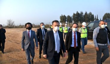 Vali Aksoy, Aydın Şehir Hastanesi yerleşim alanında incelemelerde bulundu
