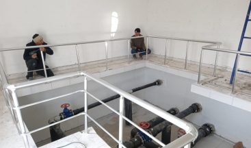 Yapımı tamamlanan su depolarına test