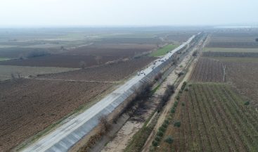 Yol Yapım Dairesinden beton hendek çalışması
