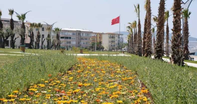Aliağa’ya 2020 yılında 100 bin metrekare yeşil alan kazandırıldı