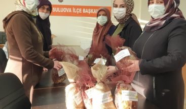 Amasyalı kadınlardan karantinadaki evlere şifa paketi