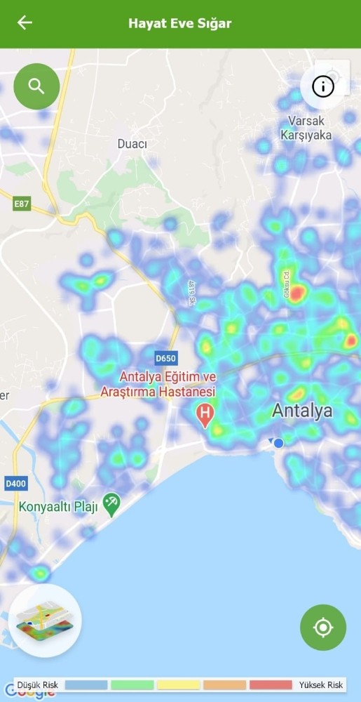 Antalya’da risk haritası kırmızıdan yeşile döndü
