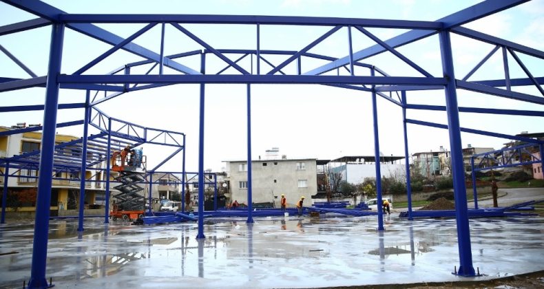 Aydın Büyükşehir Ortaklar’da cemiyet alanı yapıyor