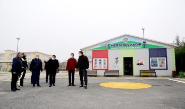 Başkan Gürkan Mersedes Kadir Trafik Eğitim Parkını inceledi
