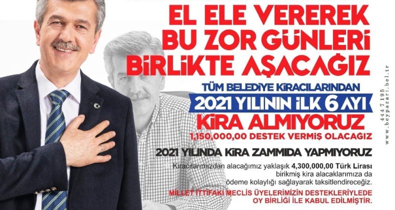 Beypazarı Belediyesinden esnafa destek